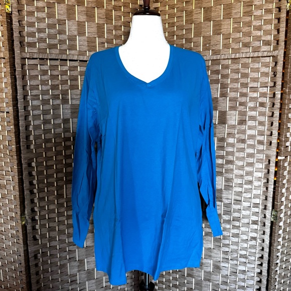 1 set of 2 Just My Size long sleeve 100% cotton tees 2X - Picture 5 of 9